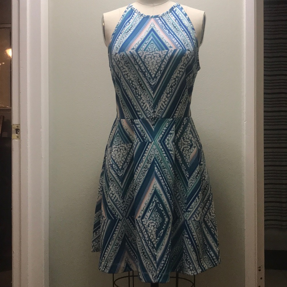 Abstract print dress